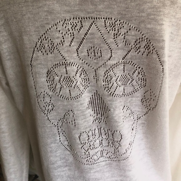 Scull Cashmere Tunic Button Down Sweater LARGE - Picture 1 of 16